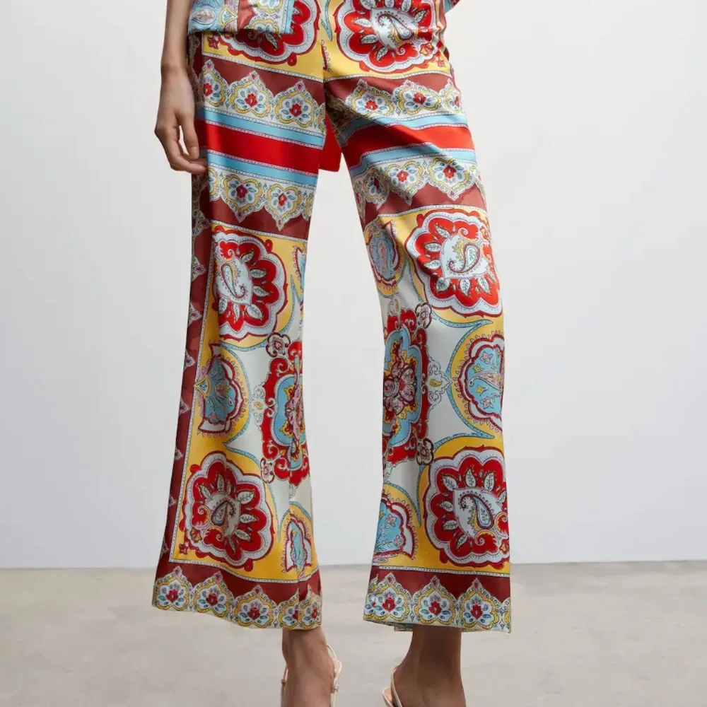 Mango Baroque printed top and pants - Picture 1 of 4